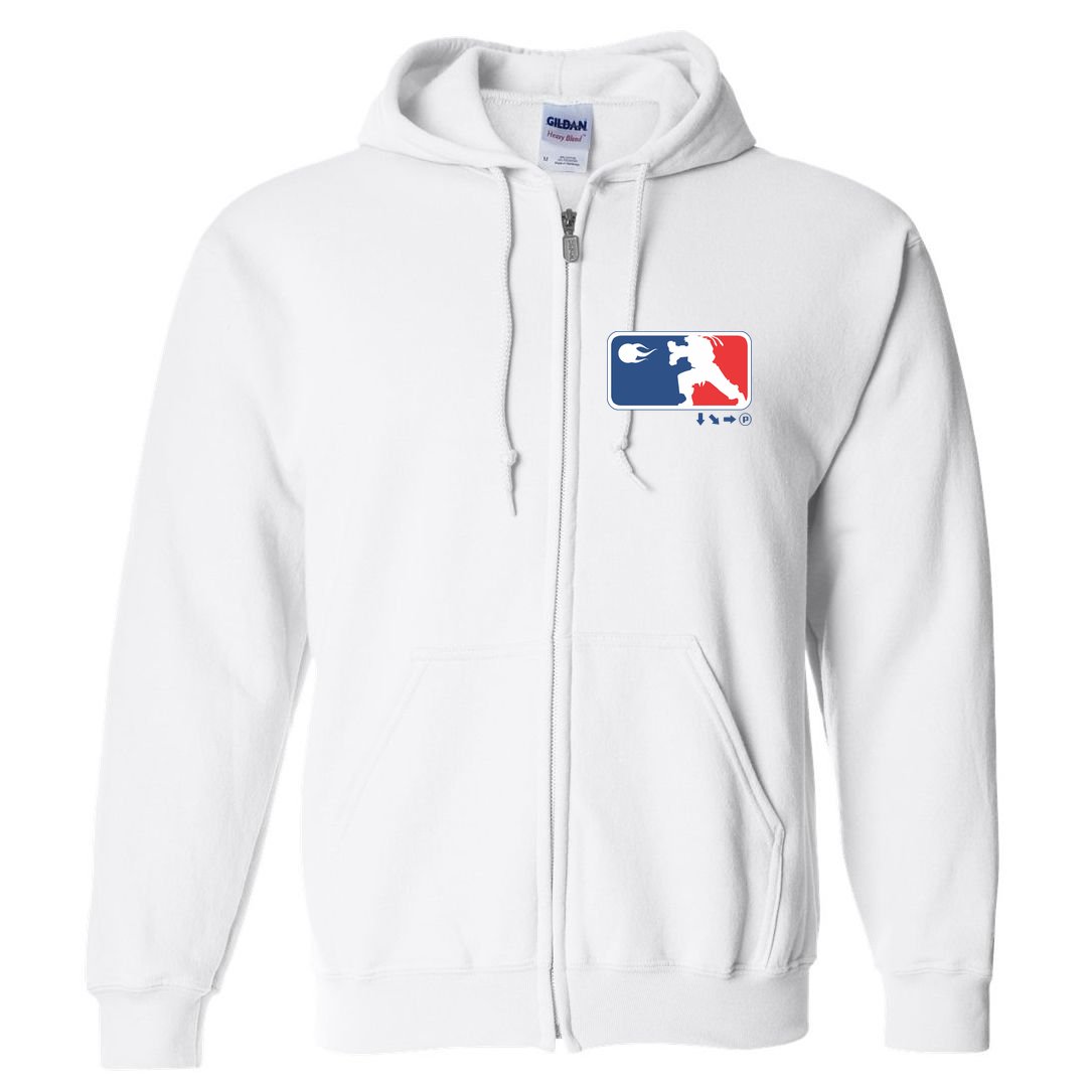 Fighters Video Game League Player Logo Full Zip Hoodie