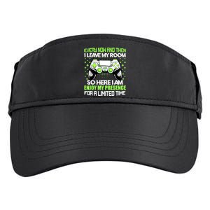 Funny Video Games Every Now And Then I Leave My Room Gaming Adult Drive Performance Visor