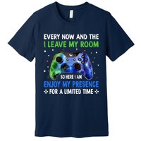 Funny Video Games Every Now And Then I Leave My Room Gaming Premium T-Shirt