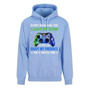 Funny Video Games Every Now And Then I Leave My Room Gaming Unisex Surf Hoodie