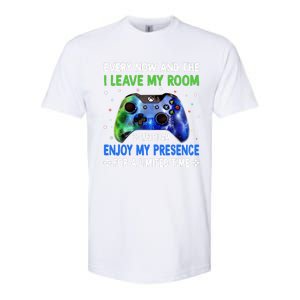 Funny Video Games Every Now And Then I Leave My Room Gaming Softstyle CVC T-Shirt