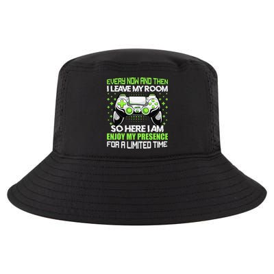 Funny Video Games Every Now And Then I Leave My Room Gaming  Cool Comfort Performance Bucket Hat