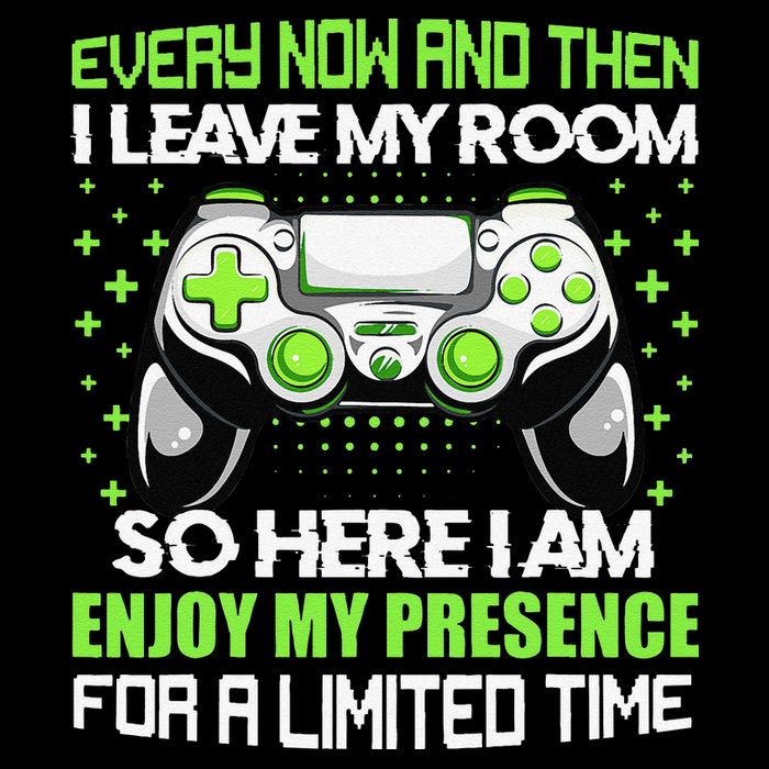 Funny Video Games Every Now And Then I Leave My Room Gaming  Flexfit Unipanel Trucker Cap