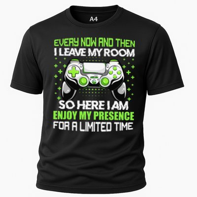 Funny Video Games Every Now And Then I Leave My Room Gaming  Performance Shirt