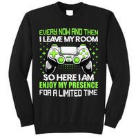 Funny Video Games Every Now And Then I Leave My Room Gaming  Sweatshirt