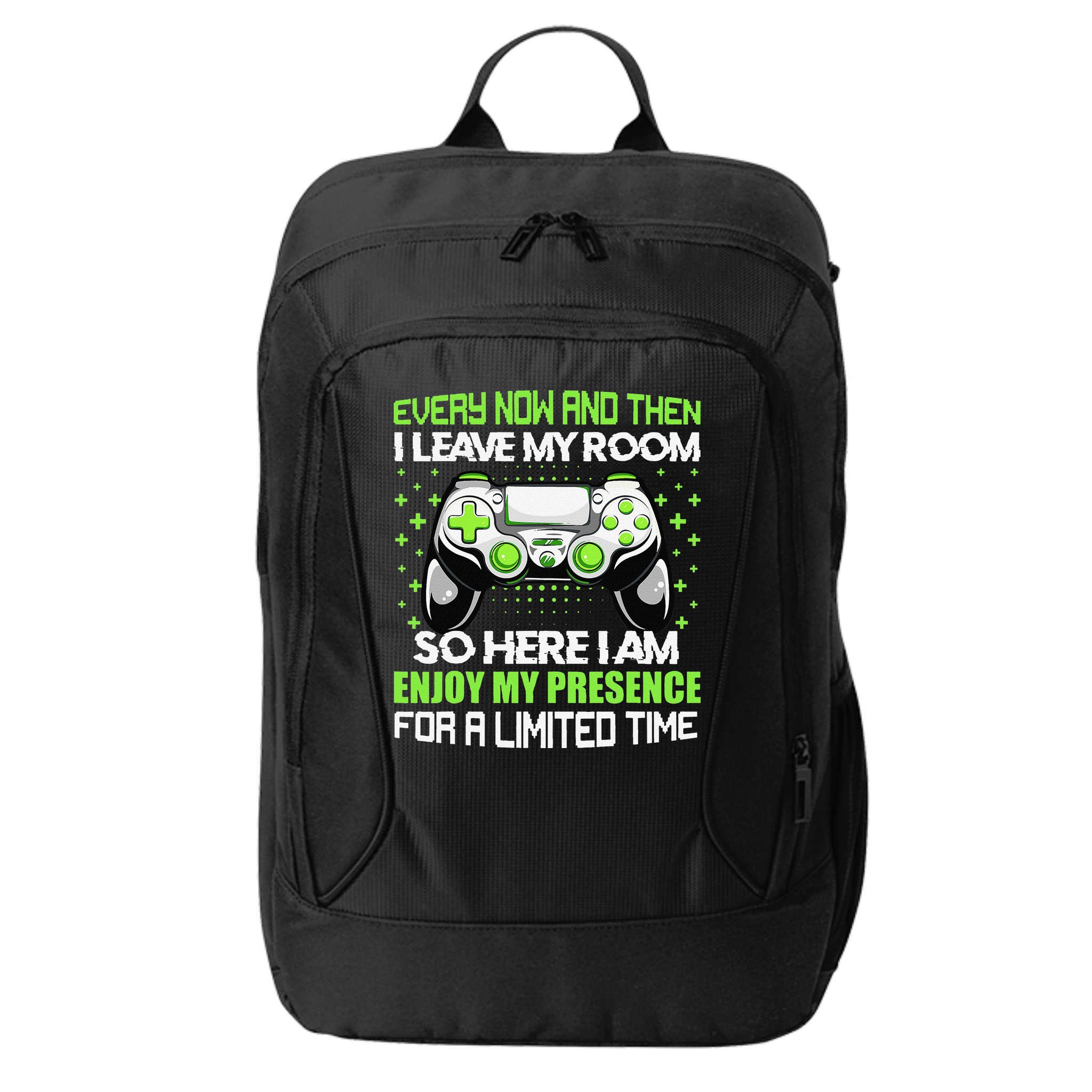 Funny Video Games Every Now And Then I Leave My Room Gaming  City Backpack