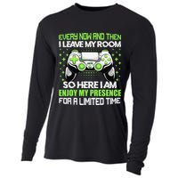 Funny Video Games Every Now And Then I Leave My Room Gaming  Cooling Performance Long Sleeve Crew
