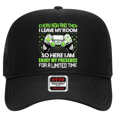 Funny Video Games Every Now And Then I Leave My Room Gaming  Trucker Hat