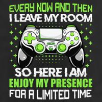 Funny Video Games Every Now And Then I Leave My Room Gaming  Golf Towel