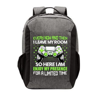 Funny Video Games Every Now And Then I Leave My Room Gaming  Vector Backpack