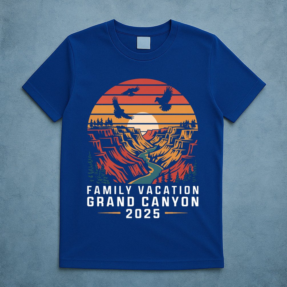 Family Vacation Grand Canyon 2025 Family Vacation Arizona Meaningful Gift T-Shirt