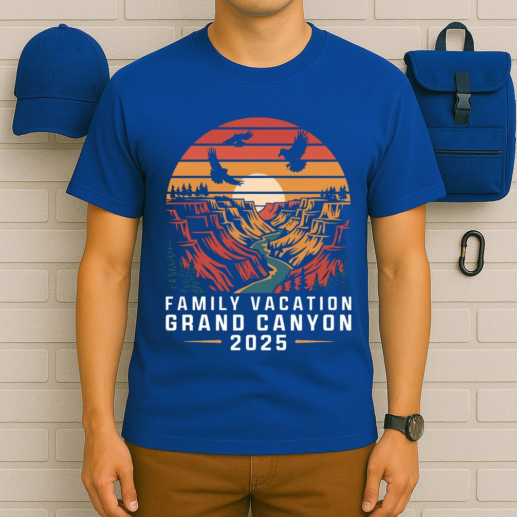 Family Vacation Grand Canyon 2025 Family Vacation Arizona Meaningful Gift T-Shirt