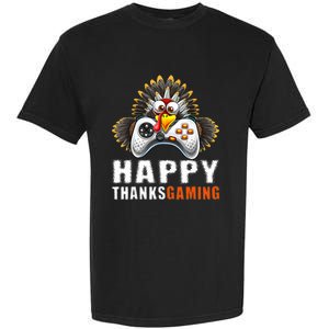 Funny Video Game Console Turkey Thanksgiving Gamers Gaming Garment-Dyed Heavyweight T-Shirt