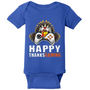 Funny Video Game Console Turkey Thanksgiving Gamers Gaming Baby Bodysuit