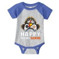 Funny Video Game Console Turkey Thanksgiving Gamers Gaming Infant Baby Jersey Bodysuit