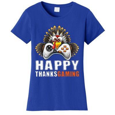 Funny Video Game Console Turkey Thanksgiving Gamers Gaming Women's T-Shirt