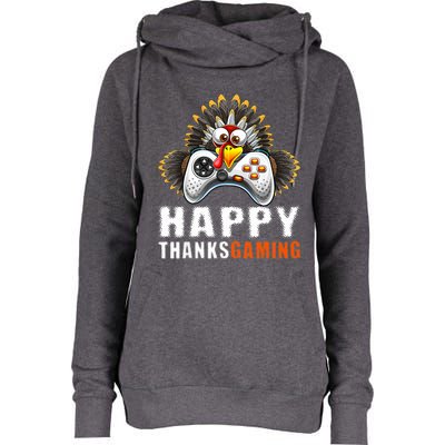 Funny Video Game Console Turkey Thanksgiving Gamers Gaming Womens Funnel Neck Pullover Hood