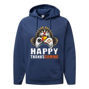 Funny Video Game Console Turkey Thanksgiving Gamers Gaming Performance Fleece Hoodie