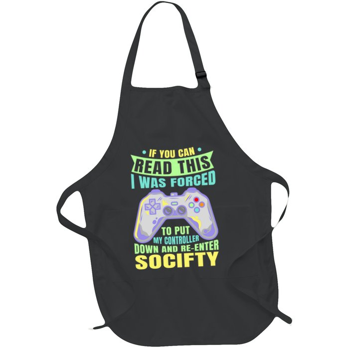 Funny Video Game Lover Geeky Gamer Nerd Gamer Gaming Addict Apron