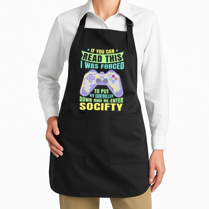 Funny Video Game Lover Geeky Gamer Nerd Gamer Gaming Addict Apron