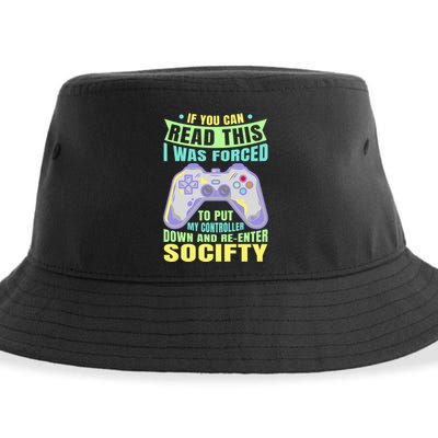 Funny Video Game Lover Geeky Gamer Nerd Gamer Gaming Addict Sustainable Bucket Hat