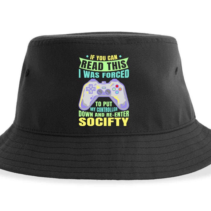 Funny Video Game Lover Geeky Gamer Nerd Gamer Gaming Addict Sustainable Bucket Hat