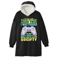 Funny Video Game Lover Geeky Gamer Nerd Gamer Gaming Addict Hooded Wearable Blanket