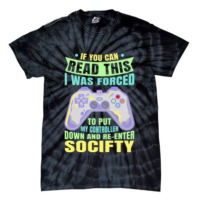 Funny Video Game Lover Geeky Gamer Nerd Gamer Gaming Addict Tie-Dye T-Shirt