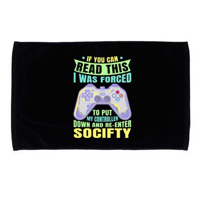 Funny Video Game Lover Geeky Gamer Nerd Gamer Gaming Addict Microfiber Hand Towel