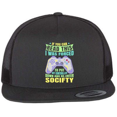 Funny Video Game Lover Geeky Gamer Nerd Gamer Gaming Addict Flatbill Hat