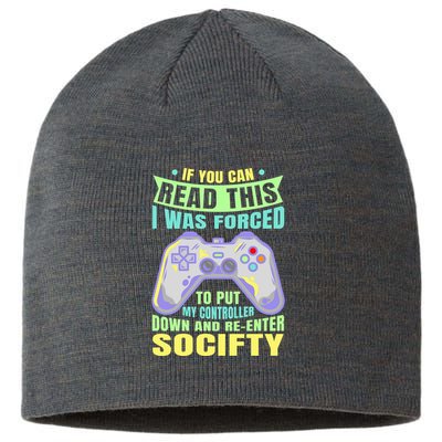 Funny Video Game Lover Geeky Gamer Nerd Gamer Gaming Addict Sustainable Beanie