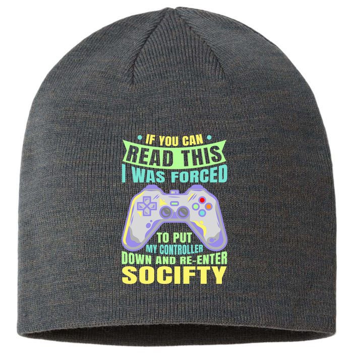 Funny Video Game Lover Geeky Gamer Nerd Gamer Gaming Addict Sustainable Beanie