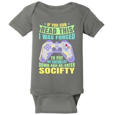 Funny Video Game Lover Geeky Gamer Nerd Gamer Gaming Addict Baby Bodysuit