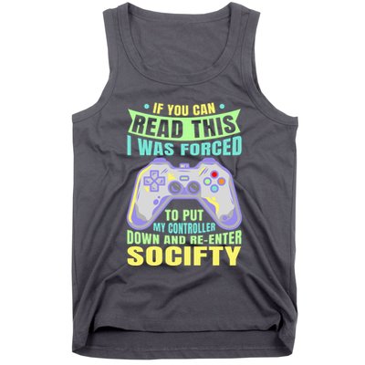 Funny Video Game Lover Geeky Gamer Nerd Gamer Gaming Addict Tank Top