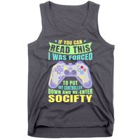 Funny Video Game Lover Geeky Gamer Nerd Gamer Gaming Addict Tank Top