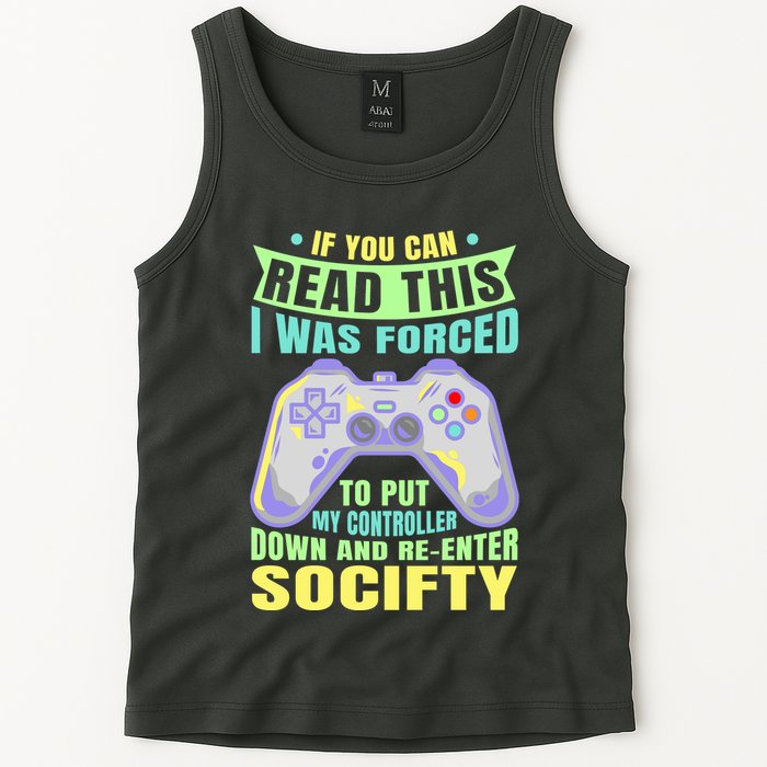 Funny Video Game Lover Geeky Gamer Nerd Gamer Gaming Addict Tank Top