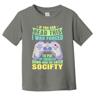 Funny Video Game Lover Geeky Gamer Nerd Gamer Gaming Addict Toddler T-Shirt