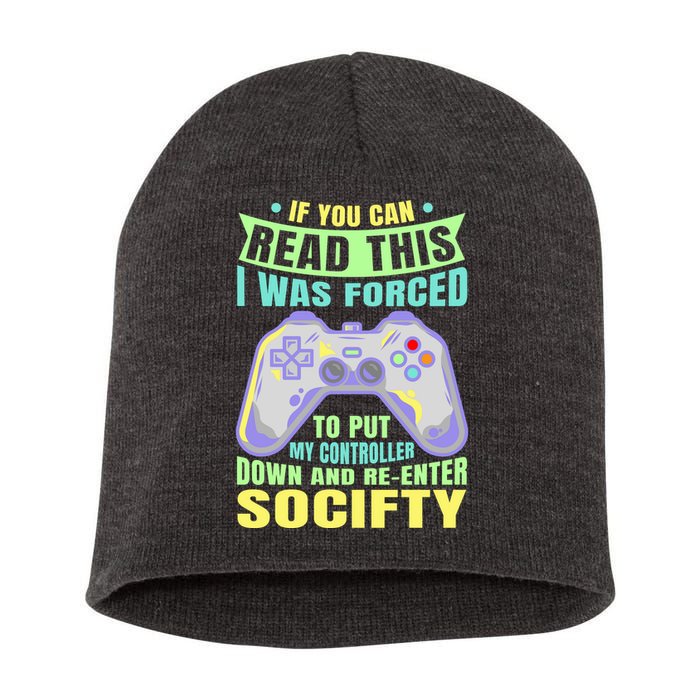 Funny Video Game Lover Geeky Gamer Nerd Gamer Gaming Addict Short Acrylic Beanie
