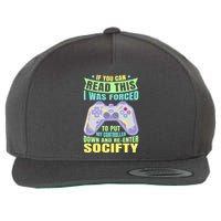 Funny Video Game Lover Geeky Gamer Nerd Gamer Gaming Addict Wool Snapback Cap