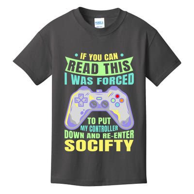 Funny Video Game Lover Geeky Gamer Nerd Gamer Gaming Addict Kids T-Shirt
