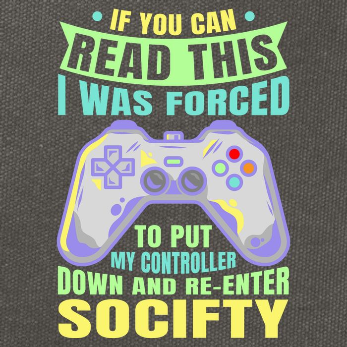 Funny Video Game Lover Geeky Gamer Nerd Gamer Gaming Addict Cotton Canvas Backpack