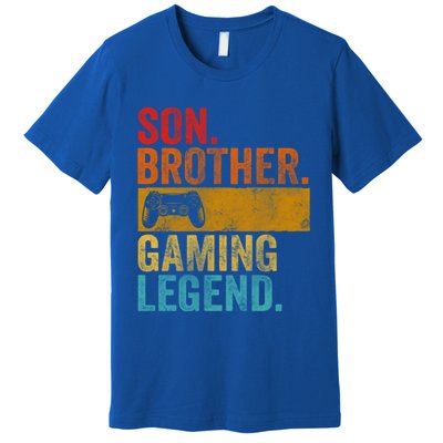 Funny Video Gamer Son Brother Gaming Legend Gift Premium T-Shirt