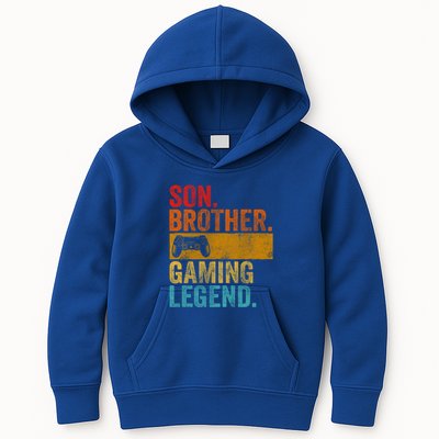 Funny Video Gamer Son Brother Gaming Legend Gift Kids Hoodie