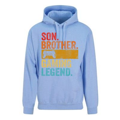 Funny Video Gamer Son Brother Gaming Legend Gift Unisex Surf Hoodie