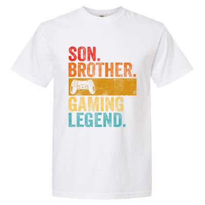 Funny Video Gamer Son Brother Gaming Legend Gift Garment-Dyed Heavyweight T-Shirt