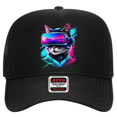 Funny Vr Gamer Cat In Vr Headset Virtual Reality Gaming Hat