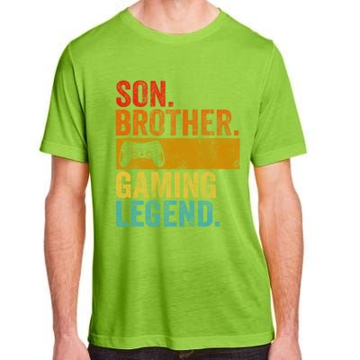 Funny Video Gamer Son Brother Gaming Legend Gift Adult ChromaSoft Performance T-Shirt