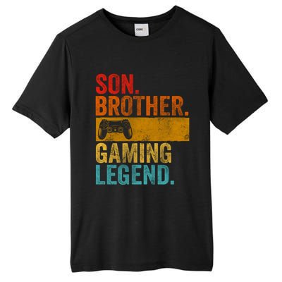 Funny Video Gamer Son Brother Gaming Legend Gift Tall Fusion ChromaSoft Performance T-Shirt