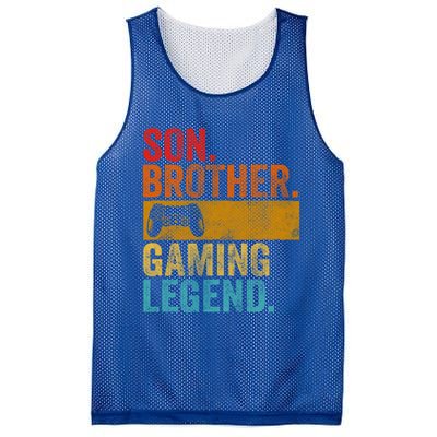 Funny Video Gamer Son Brother Gaming Legend Gift Mesh Reversible Basketball Jersey Tank