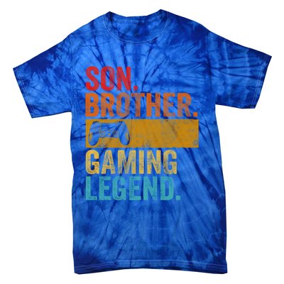 Funny Video Gamer Son Brother Gaming Legend Gift Tie-Dye T-Shirt